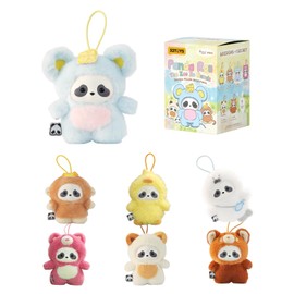52TOYS Panda Roll The Zoo in Hands Series Plush Keychain Blind Box Stuffed Animal Plush Toy with Soft and Adorable Design, 1PC Perfect for Cuddling, Display, Ideal Gift for Panda Enthusiasts