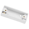 Single Gang Surface Architrave Wall Mounted 16mm Depth Plastic Back