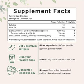 Micro Ingredients Evening Primrose Oil Softgels