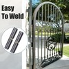 Pndeyo 10pcs Barrel Weld on Hinges, Detachable Metal Heavy Duty