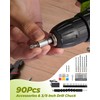 Cordless Drill, 21V Power Drill with Dual 2.0Ah Power Pack
