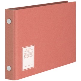 Maruman FM62-01 Loose Leaf Binder, Mini Size, Makeup Ones Day, 5 Holes, Red