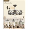 Fanbulous 23 Inch Fandelier Caged Ceiling Fans with Lights and