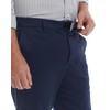 MagnaReady Flat-Front Easy-Care Twill Chino Pants (Navy, 36x34)