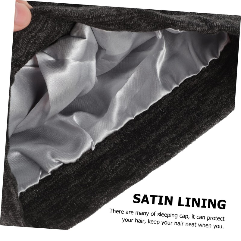 PACKOVE Men Skullies Beanies Button Sleep Hat for Women Men