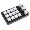 Mini Custom Keypad 12 Keys 3 Knobs Programmable Blue Switch