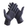 NITRAS Medical 8320 BLACK WAVE Nitrile Disposable Gloves, Black, Size