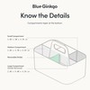 BLUE GINKGO Stackable Organizer Caddy – Korean-Made Portable Tote for
