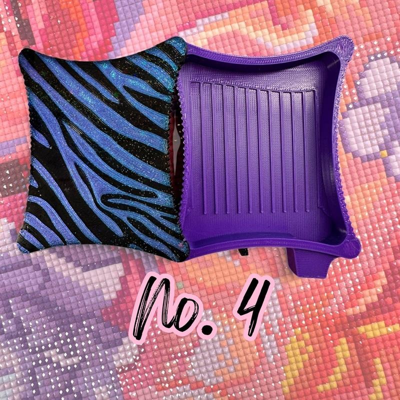 Small Ergonomic Style Diamond Art Tray- SMALL Zebra Tray:_No. 1