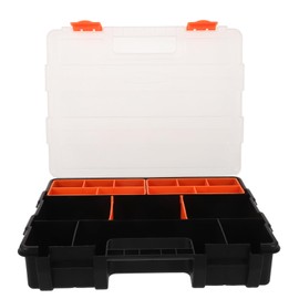 TEHAUX Box Parts Storage Box Screw Case Craft Storage Containers Tool Organizers Screw Organizer Case Craft Organizer Parts Organizer Tool Case Compartment Organizer Drill Bit Organizer