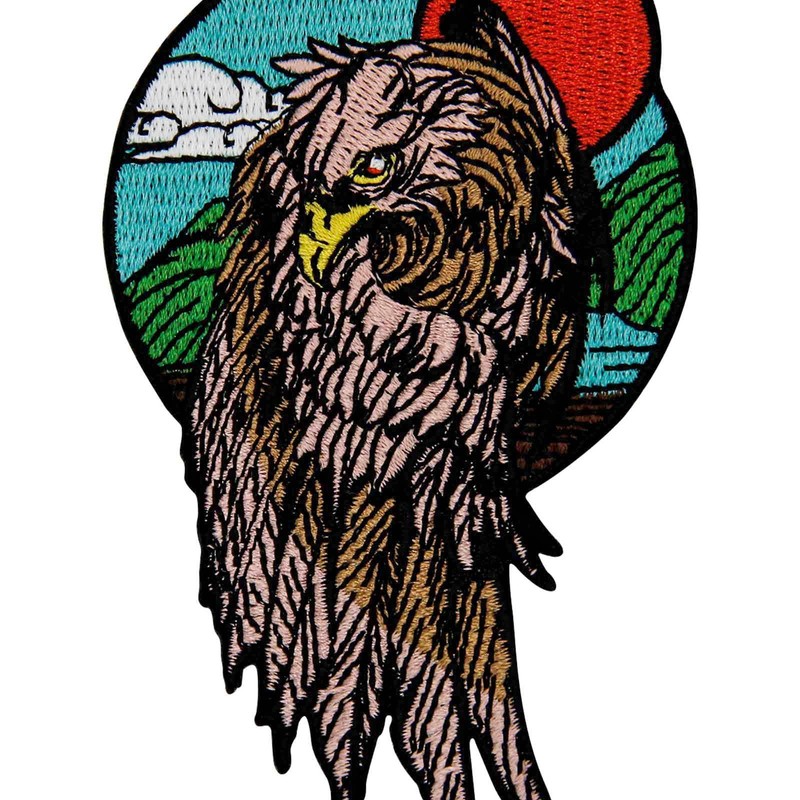 Zegin Eagle Under The Red Sun Patch Embroidered Applique Badge