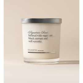 Enlighten Signature Scent Candle | Luxurious Sugar Cane, Lime & Black Currant Scent | Double Scent Load for Enhanced Aroma | Eco-Friendly, Hand-Poured Soy Wax | 12oz Glass Tumbler | Made in USA