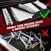 Modular Wrench Organizer for Garage & Workshop,Holds 40 Wrenches (6mm-38mm