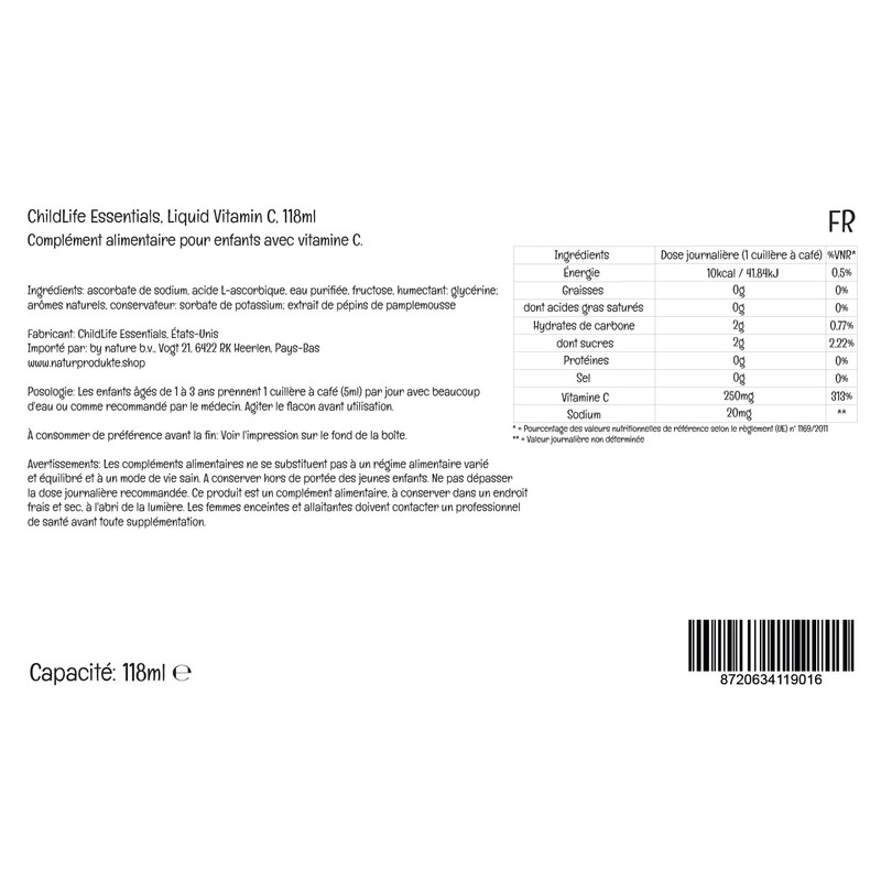 ChildLife Essentials, Liquid Vitamin C, Vegan Vitamin C Drops for