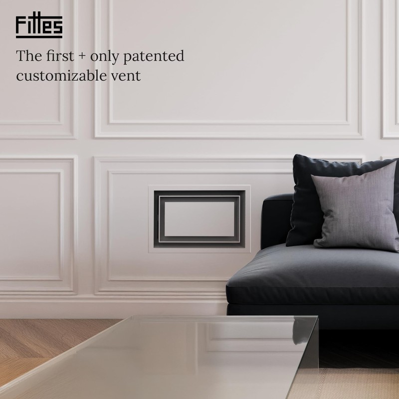 Fittes Framed Wall Vent [Lite+] - 6"x14" - Cotton White