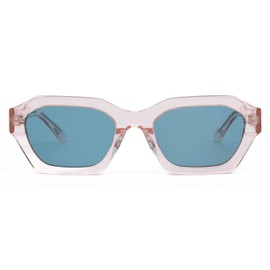 SITO SHADES Kinetic Women's Hexagonal Sunglasses in Dew/Aqua Designer Cute Retro Festival Concert Sunnies UV 100 Protection