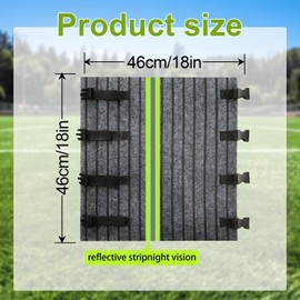 RV Caravan Stair Covers, Carpet Step Caravan Protection Stair Mats, Motorhome Step Mat, Non-Slip Carpet, Double Layer Buckle Design Carpet, with Reflective Strips