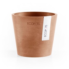 AND PLANTS Pot Cover, No. 3, For Stylish Interior With Matte Texture, ECOPOTS Amsterdam (Terracotta Color), Table-S Size