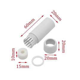 SJZBIN 6Sets White RJ45 Waterproof Connector Cap Cover POE NVR System Connection Lid Adapter Weatherproof Protector for Outdoor Network IP Camera CCTV Pigtail Cable