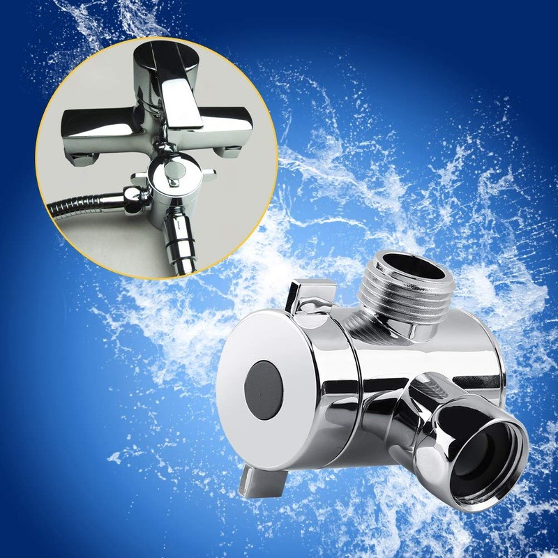 Diverter Faucet Shower Head Multifunctional 3 Way Adapter Shower Head