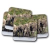4 Set - Elephant Herd Coaster - Wild Africa Baby