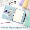 ROEOWENE A5 Ring Binder 6 Hole Refillable Binder Notebook Ring