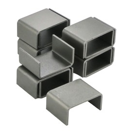 The ROP Shop Pack of 12-2x4 Raw, 7 Gauge Steel Weld-On Stake Pocket Brackets for Flatbeds