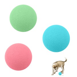 Pack of 3 Dog Ball Toy 4 cm Rubber Dog Toy Ball Indestructible Dog Toy Chew Toy Elastic Toss Ball Toy for Dogs Puppies Cats Interactive Dog Toy for Training