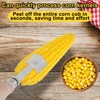 3PCS Corn Peeler Stainless Steel Corn Cutter with Long Handle