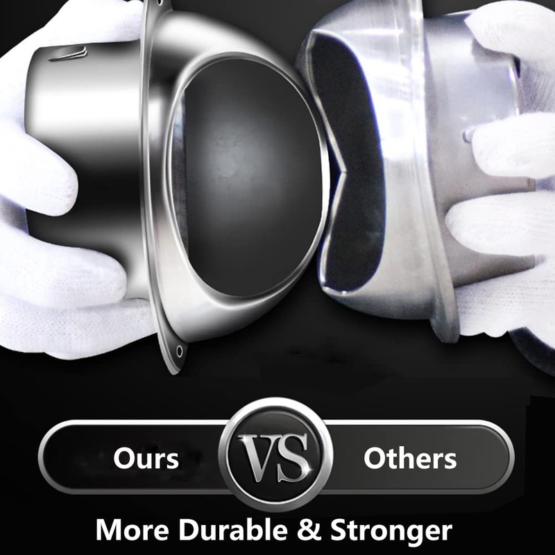 Air Vent Covers for Walls Outside, Stainless Steel Round External