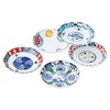 Saikai Pottery 19545 Hasami Ware Picture Change Small Plates Nishiki