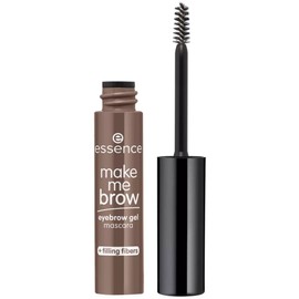 essence cosmetics make me BROW eyebrow gel mascara, eyebrows, with filling fibres, no. 05 chocolaty brows, brown, defining, gely, vegan, microplastic particles free, nanoparticles free (3.8 ml)