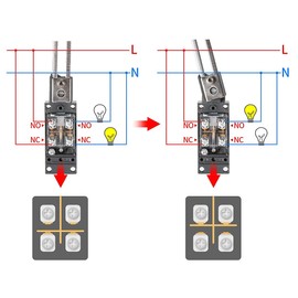 Heschen Limit switch HS-8108(TZ-8108) Adjustable Roller Lever 10A 250VAC SPDT Momentary for CNC Mill Plasma IP65 (2)