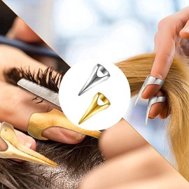 Hair Parting Nails, 10Pcs Hair Parting Ring, Hair Selecting Tools, Retro Finger Rings Hair Sectioning Rings, Hair Extensions Silver