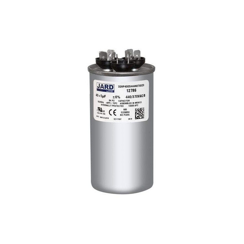 Compatible Replacement for Carrier TP-CAP-40/5/440R Dual Run Capacitor by #