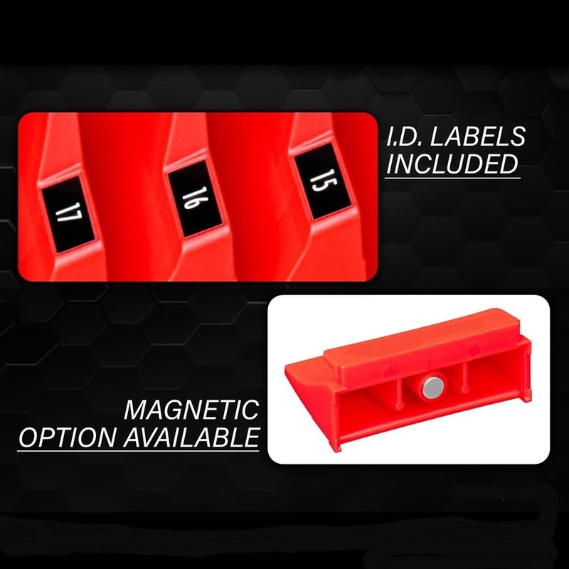 Synpinya 2Set Tool Spanner Storage Organize, Magnetic Wrench Storage Holder,Wrench