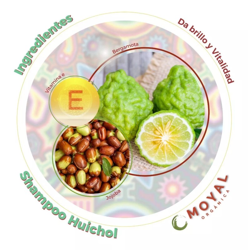 Huichol Paquete 12 Piezas Shampoo Huichol De Jojoba Con Bergamota