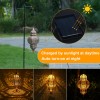 Enskatec Hanging Solar Lights, Outdoor Decor Solar Lantern, Waterproof Metal