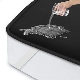 ohano Mattress Protector 180 x 200 cm Waterproof Incontinence Pad Washable Mattress Protector Waterproof Mattress Covers Incontinence Bed Pad Waterproof Mattress Topper Black