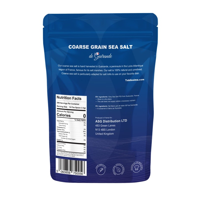 Coarse Grey Sea Salt from Guerande - Natural and Hand