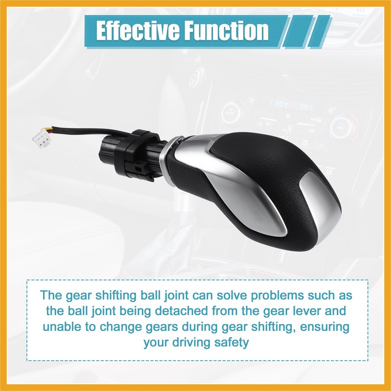 Partuto Automatic Gear Shift Knob Handle with Button for Ford