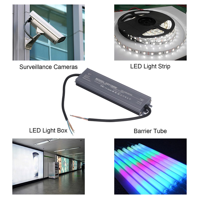 IP67 Waterproof Power Supply Copper Core Cable LED Driver Transformer