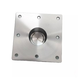 Todd Marine 6005–1S Square Flush Floor Plate 6″ x 6″ Anodized Aluminum