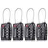 SharkByte TSA Approved Suitcase Locks - 4 Digit Security Travel