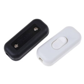 2 x Intermediate Switch Cord Switch - 2-3-Pin 6A 250V - Cord Intermediate Switch, Rocker Switch, Cable Switch, Gold