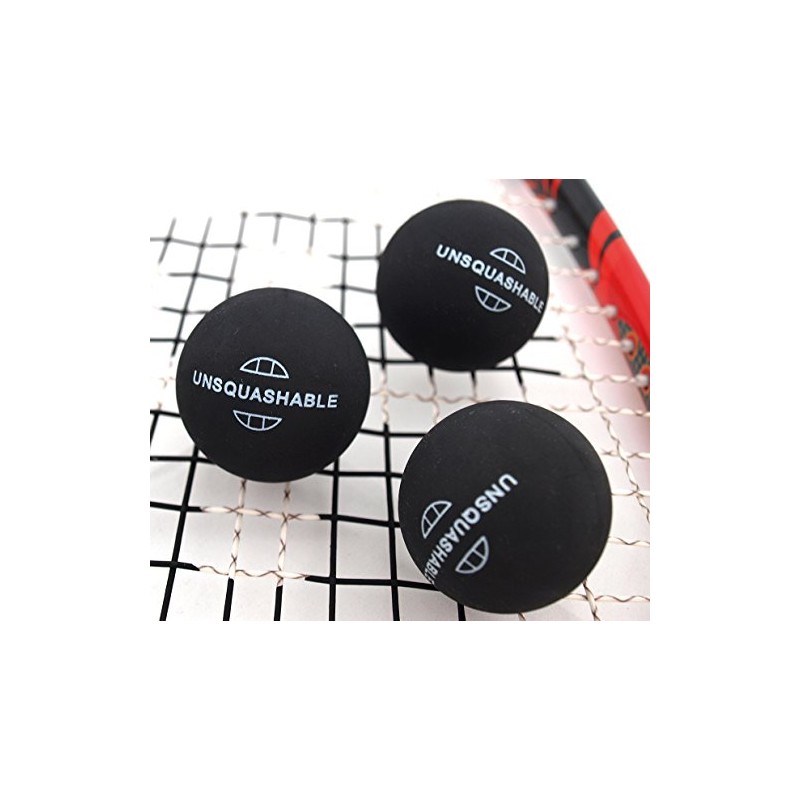 Unsquashable Squash Medium Speed Ball - Black