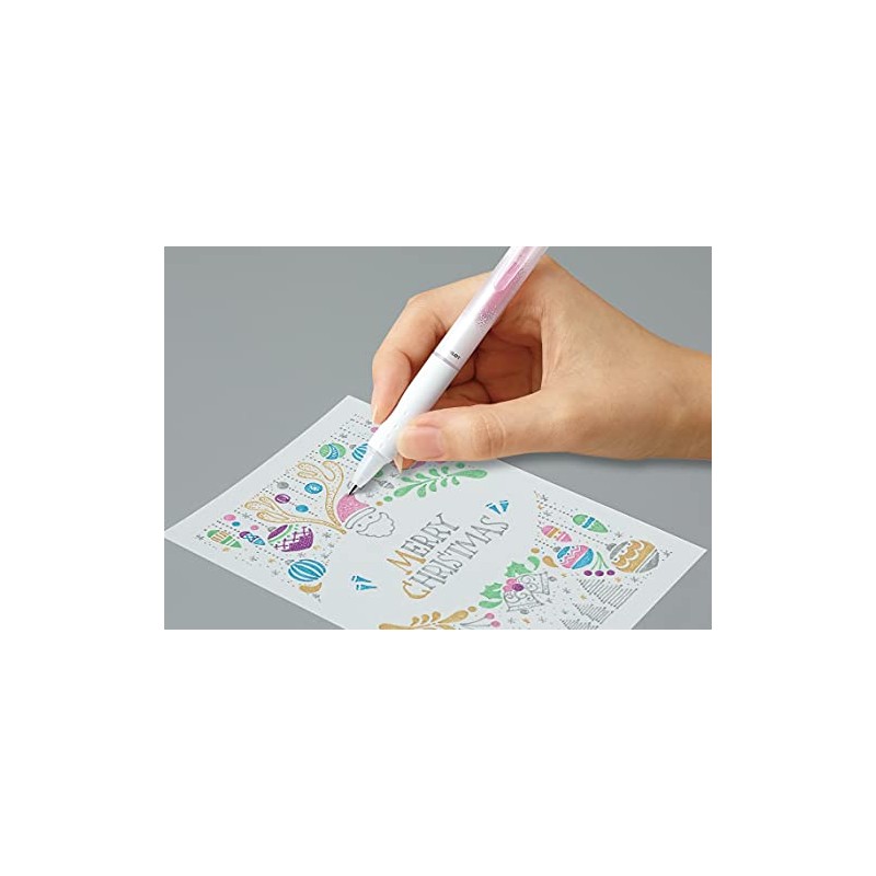 Limited Erasable Glitter Ballpoint Pen, 0.03 inch (0.7 mm), Twinkle