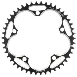 COZENTA Chainring Chainwheel Bicycle Aluminum (130BCD Black, Black, 38t)