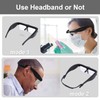 Professional Magnifying Glasses Headset with 5 Detachable Lenses 0.75X-4.0X &