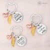 FABACH Best Friend Keyring Guardian Angel Lucky Charm with Heart